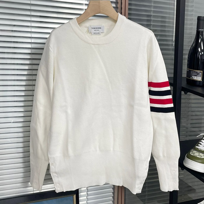 トムブラウン メンズ ラウンドネックニット - Knits - thc1435x