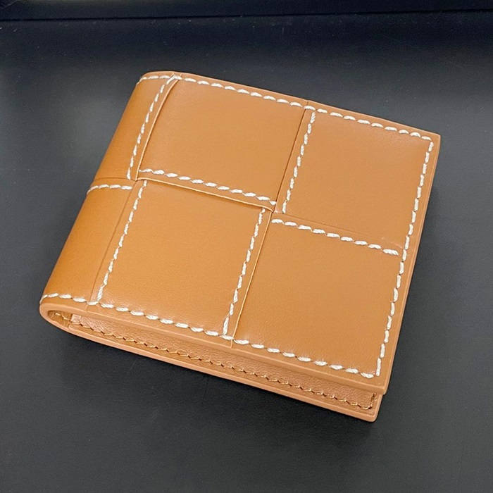 ボッテガヴェネタ メンズ ブラウン 二つ折り財布 - Brown Half s - bv204x