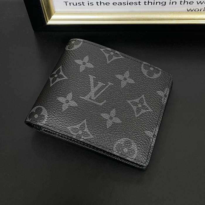  Canvas M60895 - ルイヴィトンモノグラム ユニセックス キャンバス 二つ折り財布,LOUW0358,Size(11cm),ブラック