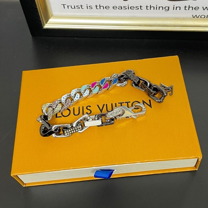 ルイヴィトン メンズ パラダイス チェーン ブレスレット M0920M  -   - acc239x