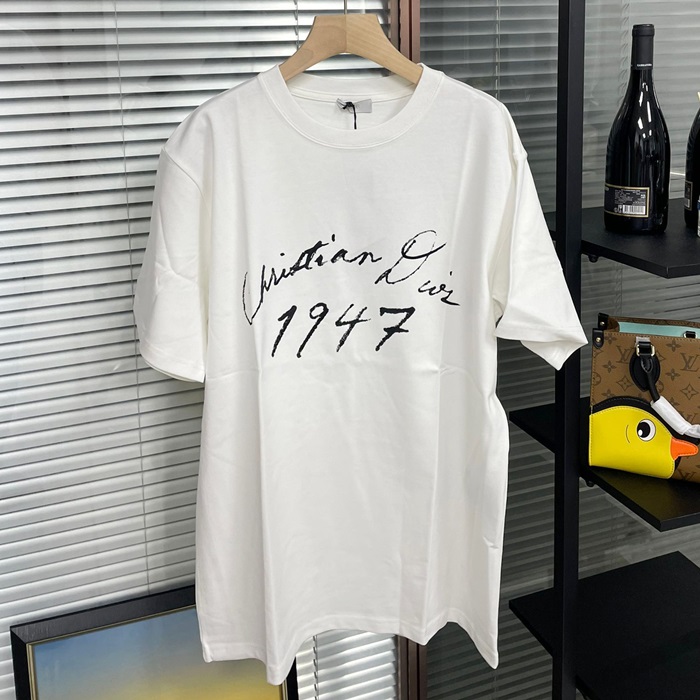 ディオール メンズ ホワイト 半袖Tシャツ -  White  - dic972x