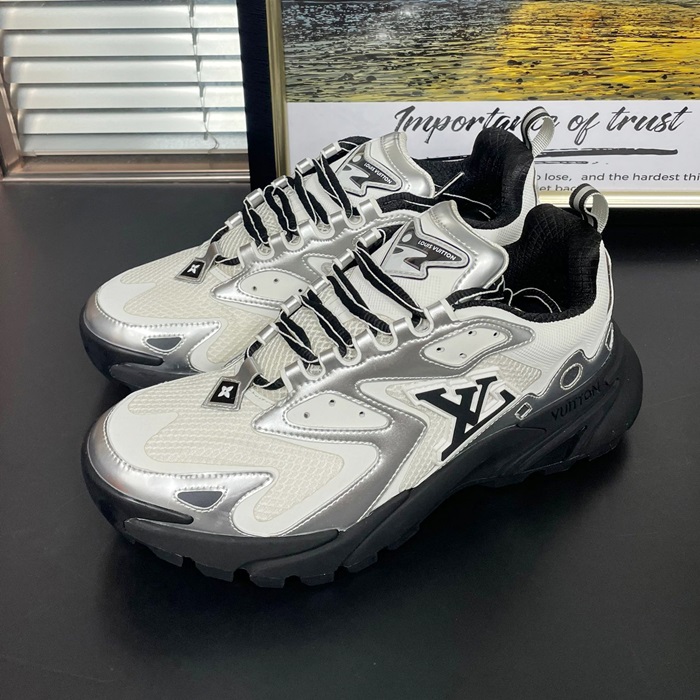 ルイヴィトン メンズ ランナー スニーカー イエロー  -  Silver  - lv1953x