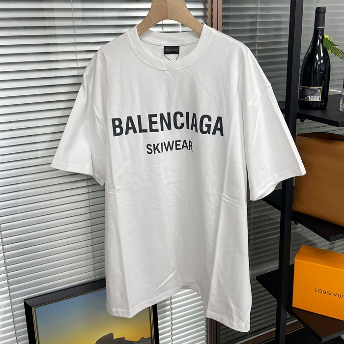 バレンシアガ メンズ ホワイト 半袖Tシャツ -  White  - bac1082x