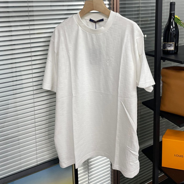 ルイヴィトン メンズ ホワイト 半袖Tシャツ -  White  - lvc956x
