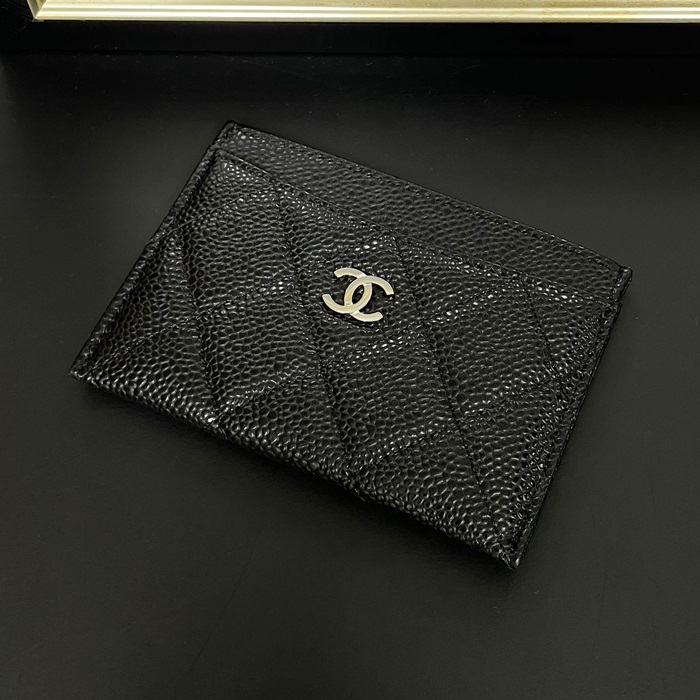 シャネルレディース クラシック ブラック カードスロット -  Card slot - ch23x