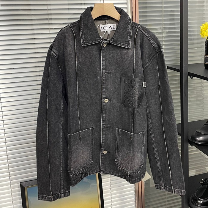 ロエベ メンズ ブラック ジャケット - - loc2205x