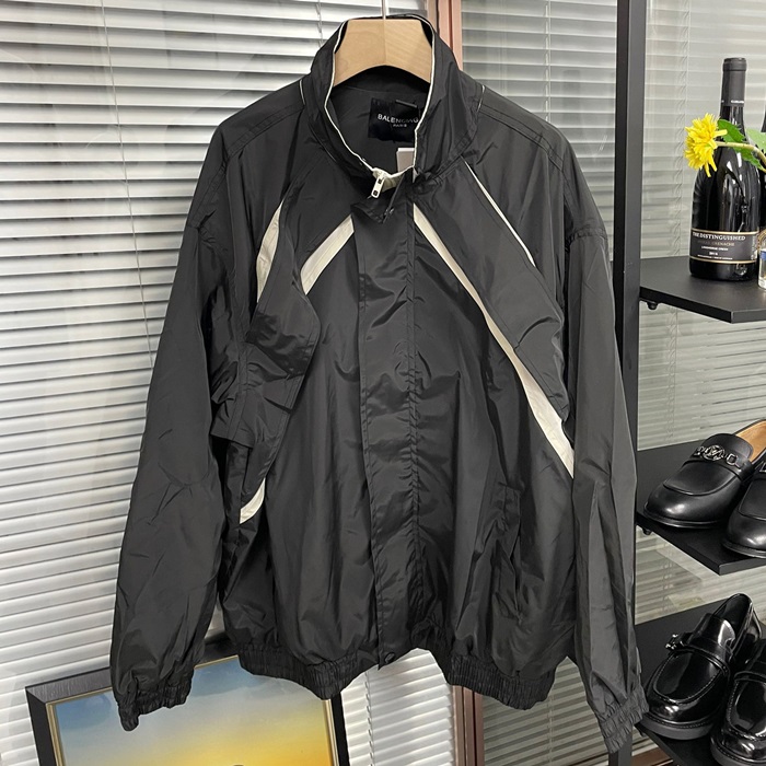 バレンシアガ メンズ ブラック ブルゾン -  Blouson - bac2218x