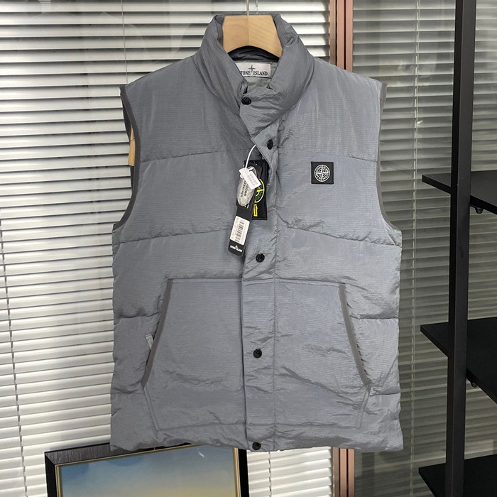 Stone IslandDown Best Yellow - ストーンアイランド メンズ カジュアル ダウン ベスト Sto0446x Size(s - xl) イエロー