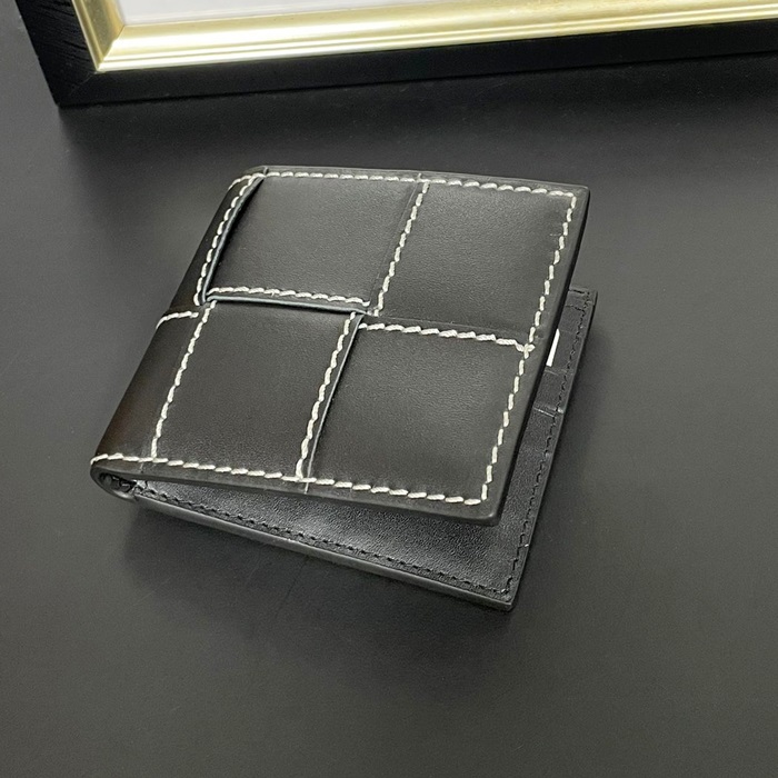 ボッテガヴェネタ メンズ ブラック 二つ折り財布 - Half s - bv205x