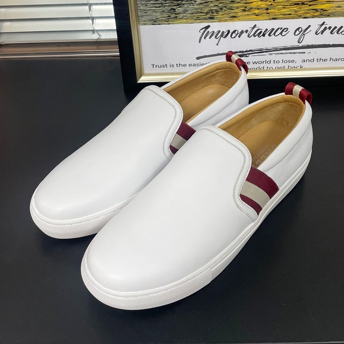Bally- バリーメンズ レザーローファー, Size,BALS0152,ホワイト