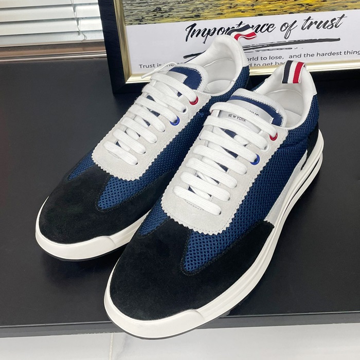 Thom Brown   - トムブラウンメンズレザースニーカーTHOMS0045,ブラック