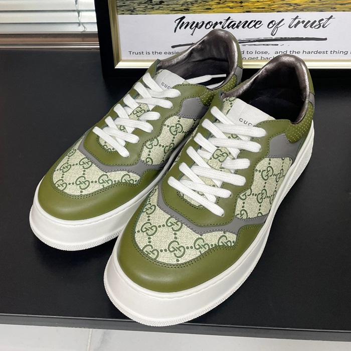 グッチ メンズ ブラウン スニーカー -Brown  - gus1088x