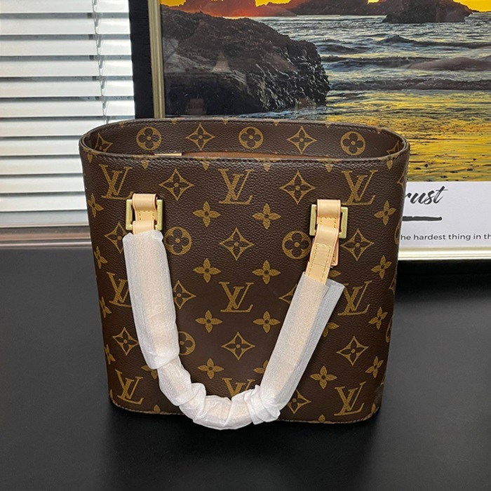 ルイヴィトン モノグラム トート ショルダーバッグ M51127,LOUB0434,23cm,ブラウン