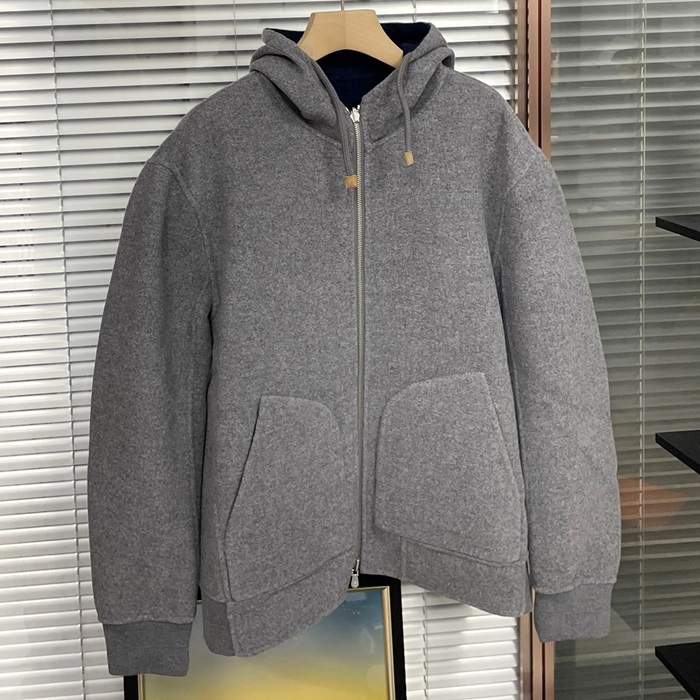 ブルネロクチネリ メンズ リバーシブル ジャケット -  Cucinelli Bomber - bru2095x