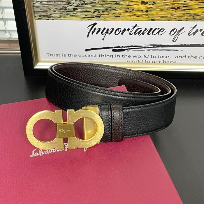   Belt,3.5cm,FERBT0084 - フェラガモメンズレザーベルト,3.5cm,ブラック