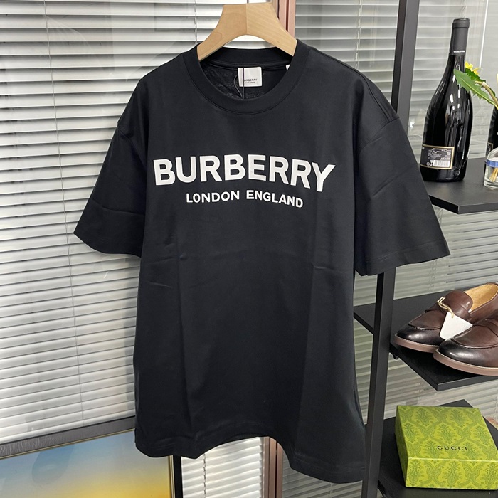 2019 Short Sleeved- バーバリー メンズ LOGO コットン 半袖Tシャツ Bur0838x.Size(xxs - xl).ブラック