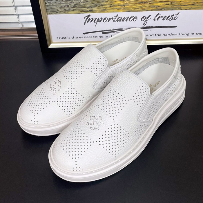 ルイヴィトン メンズ モダン ホワイトローファー -  White- lv925x
