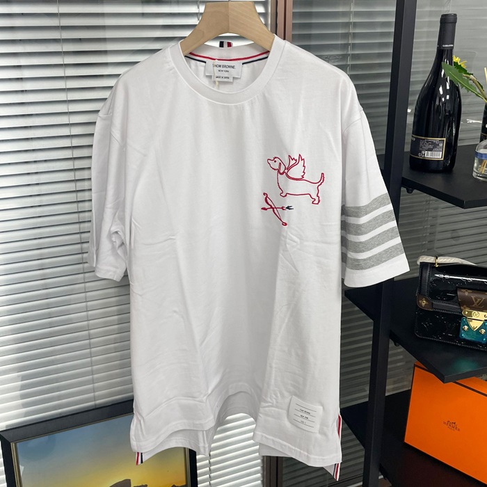 トムブラウン ユニセックス ラウンドネック半袖Tシャツ -  - thc1359x