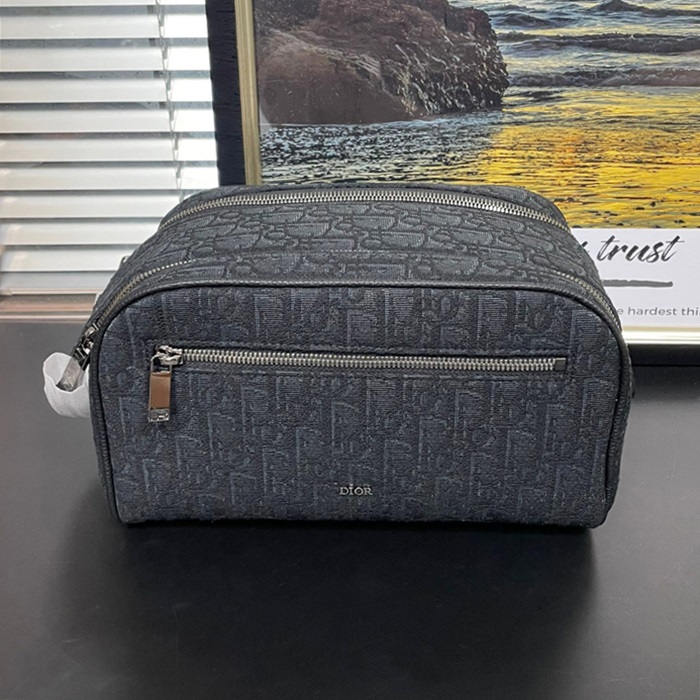 ディオール メンズ オブリーク ブラック パウチ -  Oblique Pouch - dib1630x