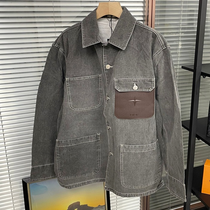 ディオール メンズ ディープグレー シャツ - dic1913x