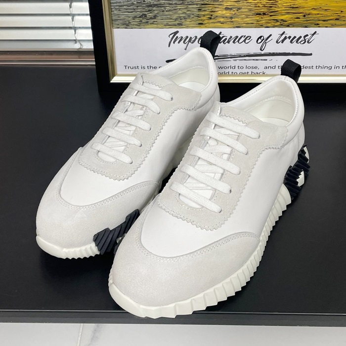  エルメス メンズ ホワイト スニーカー -  White  - he96x