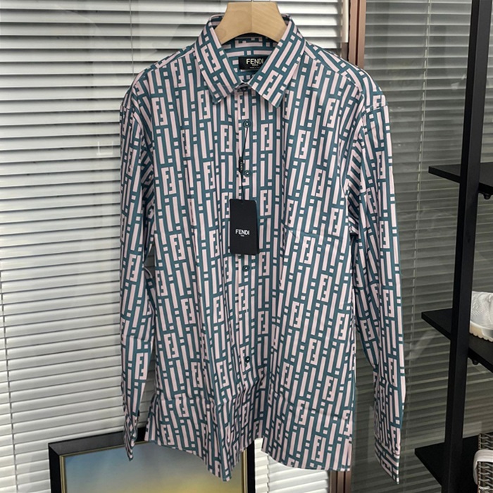 フェンディ メンズ ブルー シャツ -  Shirts - fec557x