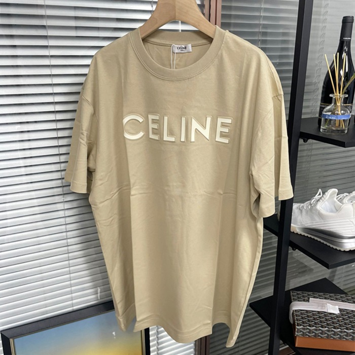 セリーヌ メンズ キャメル Tシャツ - Camel  - cec14x
