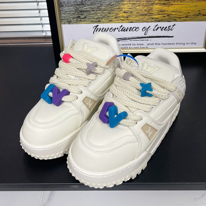 ルイヴィトン ユニセックス LV トレーニング マキシ スニーカー  - White  - lv1793x