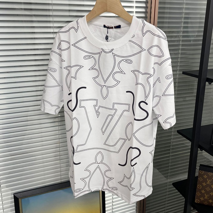 ルイヴィトン メンズ ラウンドネック半袖Tシャツ -   - lvc2077x