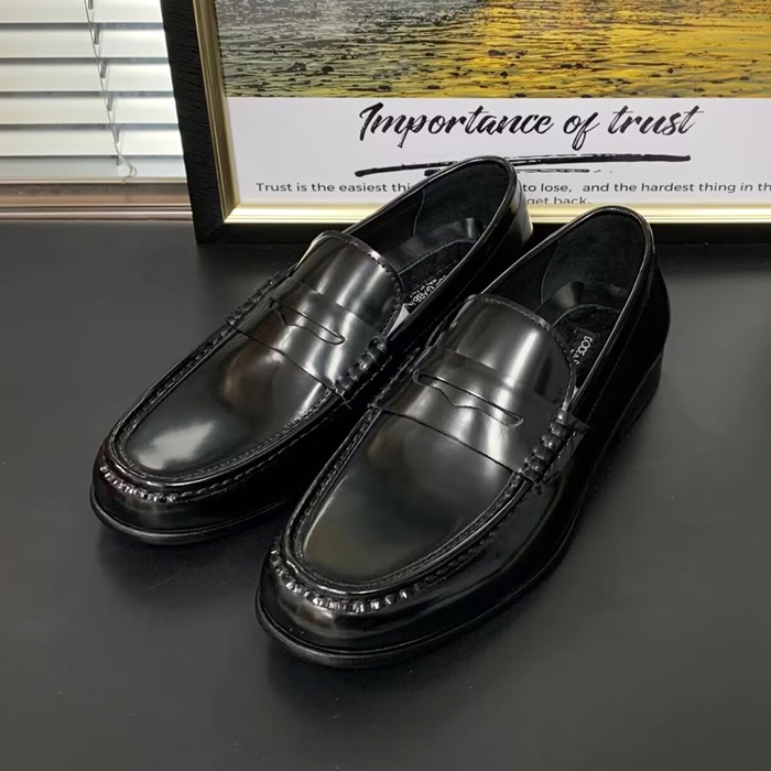 Dolce&Gabana- ドルチェ＆ガッバーナメンズ レザーローファーDOL0278,ブラック