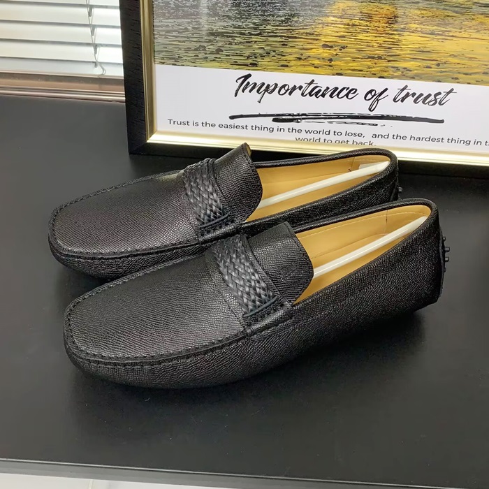 トッズメンズ レザーローファーTODS0239,ブラック