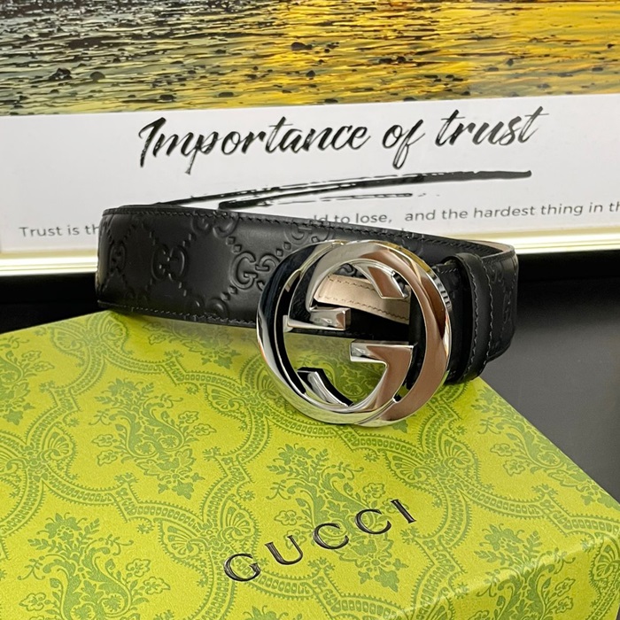  Belt,3.8cm,GUBT0206 - グッチメンズレザーベルト,3.8cm,ブラック