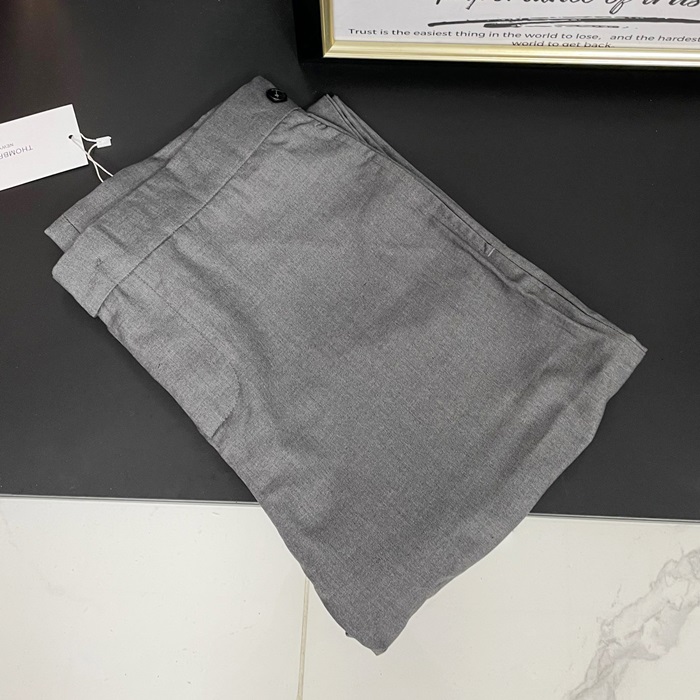  Slacks - トムブラウンメンズ ビジネス コットン スラックス Tho01086x.Size(グレー/ブラック/ネイビー)