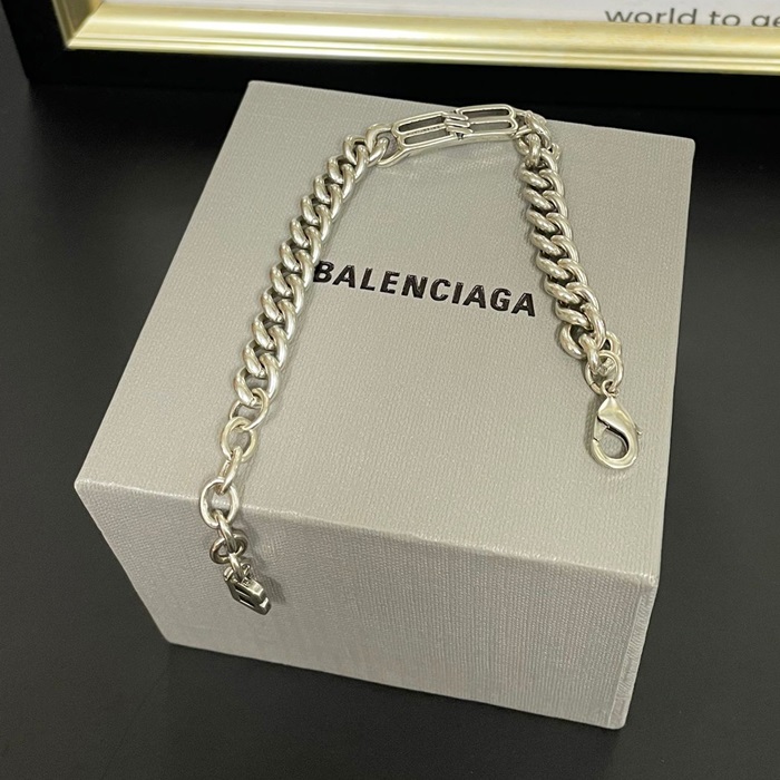 バレンシアガ メンズ ホワイト ゴールド ブレスレット -   - acc495x