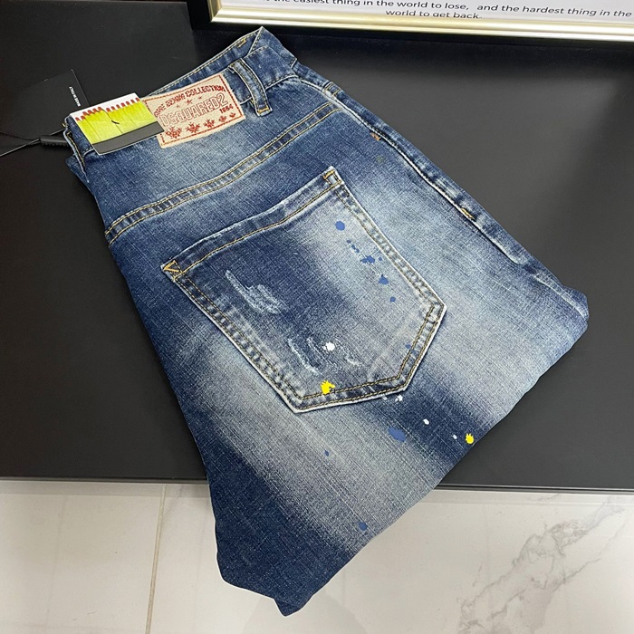Dsquared2Casual ディースクエアード22メンズ カジュアル デニム ジーンズ Dsq0054x.ブルー