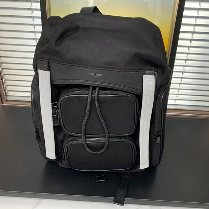 サンローラン メンズ ブラック バックパック -  - ysb142x