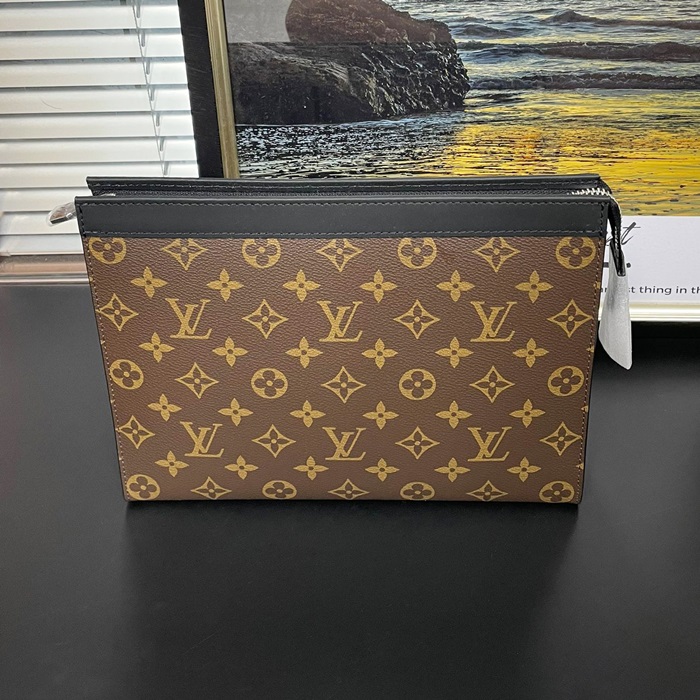  Pochette Voyage  Eclipse26/33cm - ルイヴィトン ポシェット ボヤージュ モノグラム エクリプス ユニセックス クラッチバッグ M61692 ,LOUB0741,26cm/33,ブラウン 1