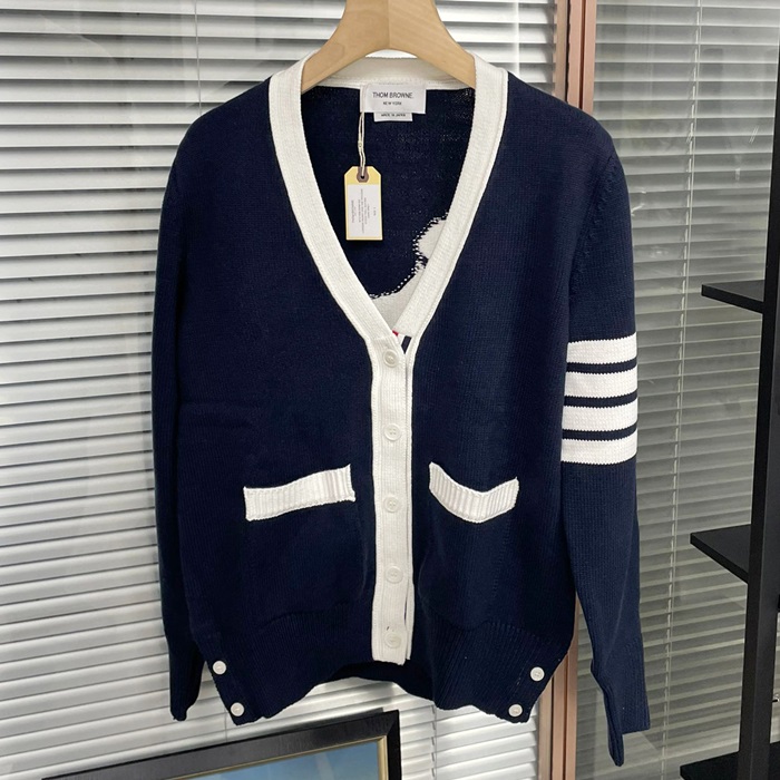 トムブラウン レディース Vネック カーディガン -   - thc2344x