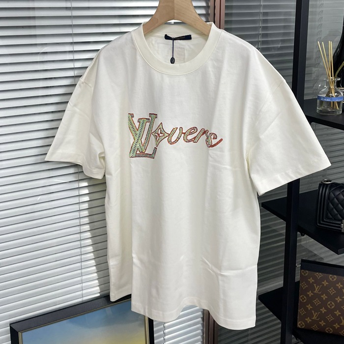 ルイヴィトン メンズ ホワイト 半袖Tシャツ -  White  - lvc967x