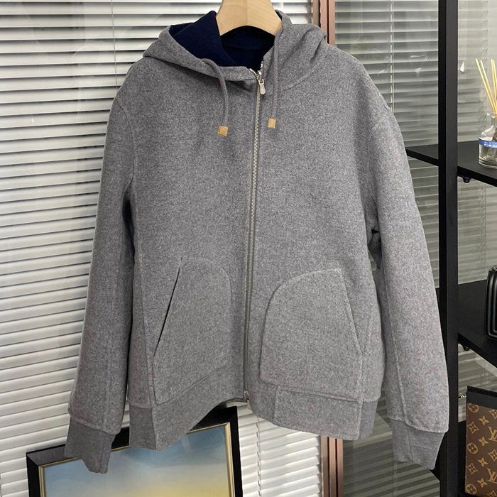 ブルネロクチネリ メンズ リバーシブル ジャケット -  Cucinelli Bomber - bru2095x