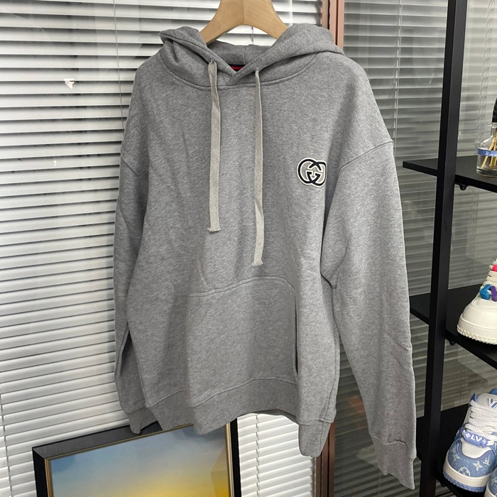グッチ メンズ グレー フーディーTシャツ -Gray  - guc2043x