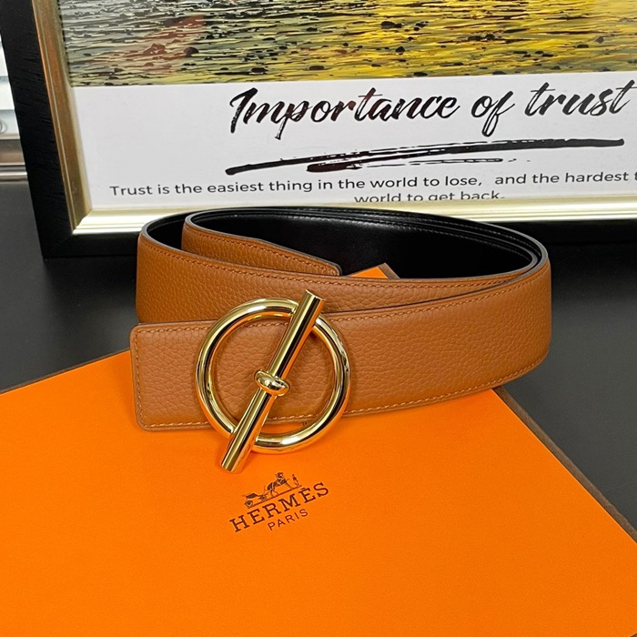  Constance - エルメス メンズ クラシック レザー コンスタンス ベルト Her0092x.Size(3.8cm).ブラウン