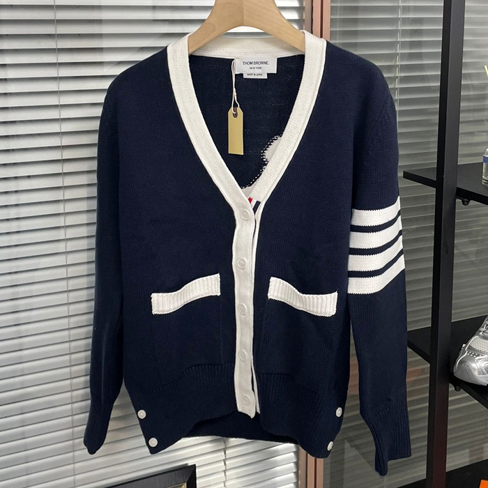 トムブラウン レディース Vネック カーディガン -   - thc2344x