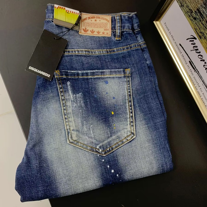 Dsquared2Casual ディースクエアード22メンズ カジュアル デニム ジーンズ Dsq0054x.ブルー