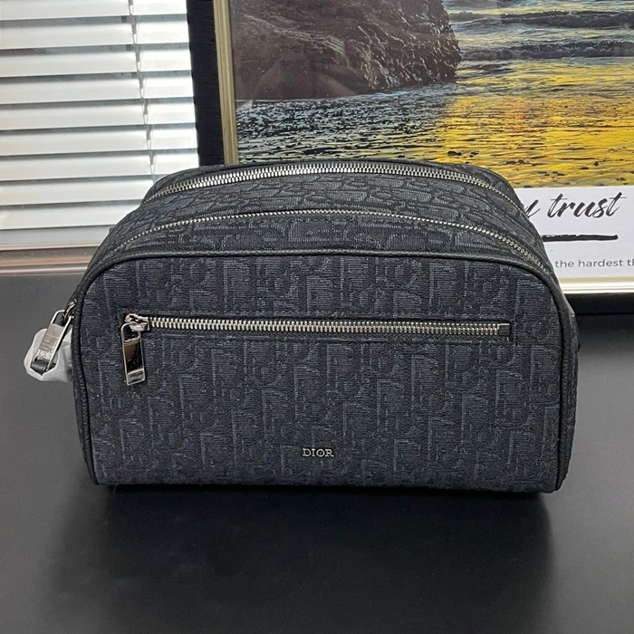 ディオール メンズ オブリーク ブラック パウチ -  Oblique Pouch - dib1630x