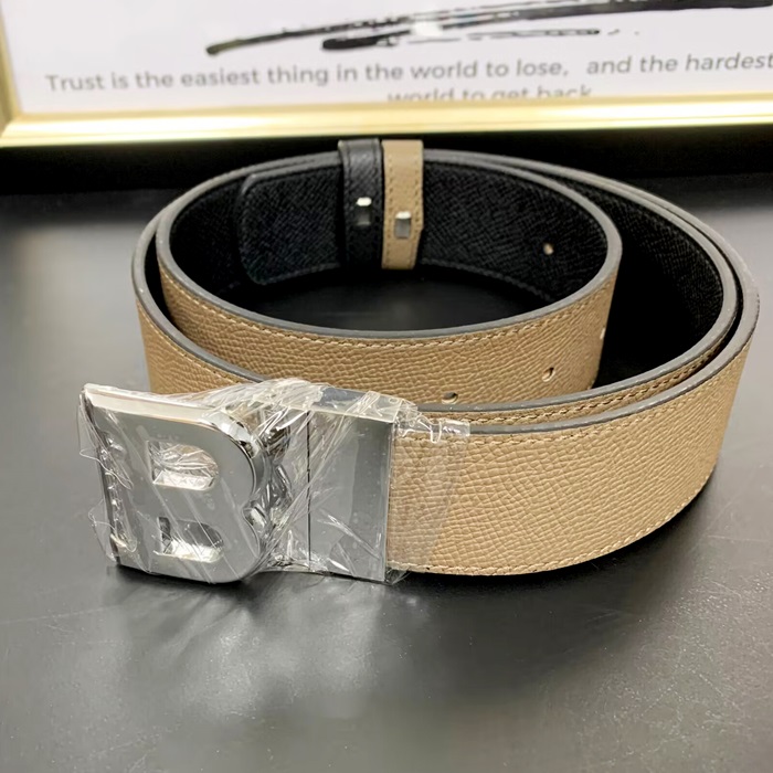 Bally  - バリーメンズレザーベルト, BLYBT0044.カーキ