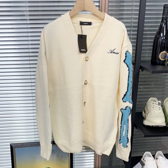 Amiri   - アミリ メンズ Vネック カーディガン - amc2666x