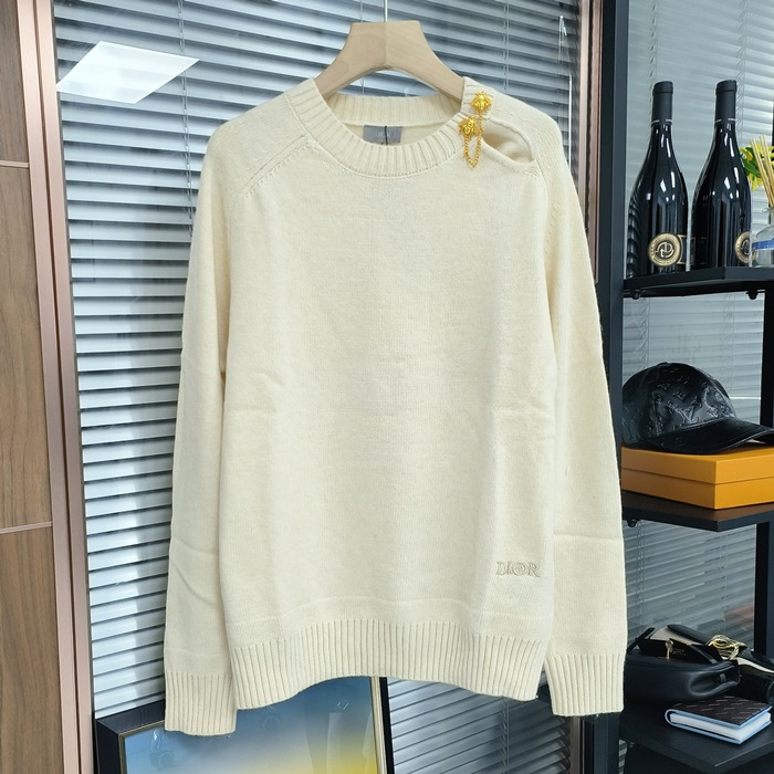 ディオール ユニセックス アイボリー セーター - vory  - dio02198x