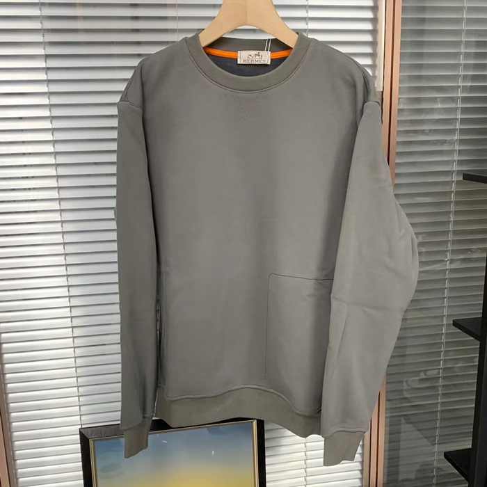 エルメス メンズ ラウンドネックスウェット -  Round- hec2646x