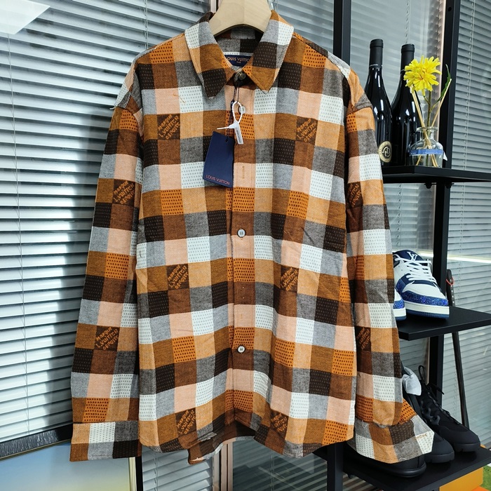 ルイヴィトン メンズ チェック シャツ -  Flanner Shirts - lvc3188x